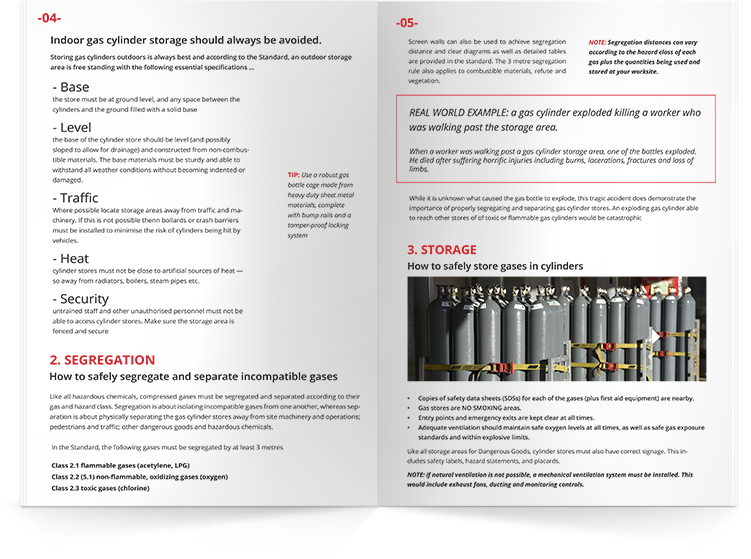 Gas cylinder storage Compliance and safety requirements